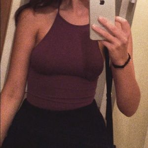 Free People Crop Top with laced back